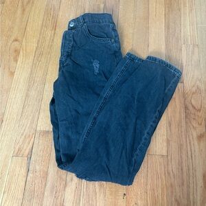 aeropostale women’s black, baggy jeans, distressed size 2